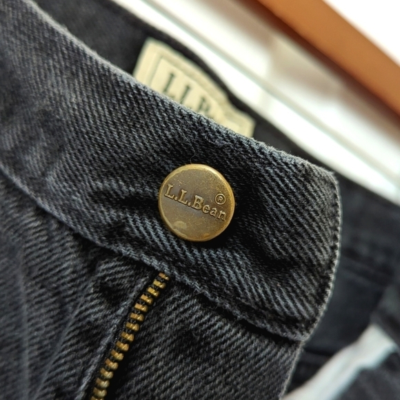 L.L. Bean 90's Vintage Original Fit Traditional High Rise Denim Jeans Black 16 - Picture 9 of 15